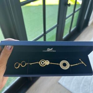 Swarovski Gold and Crystal Bracelet